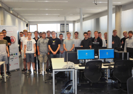 Gruppenbild der 20 Informatik-Schüler
