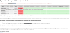 HPI Identity Leak Checker: Antwort-E-Mail