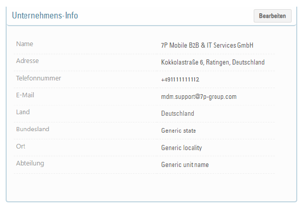 Unternehmens-Info