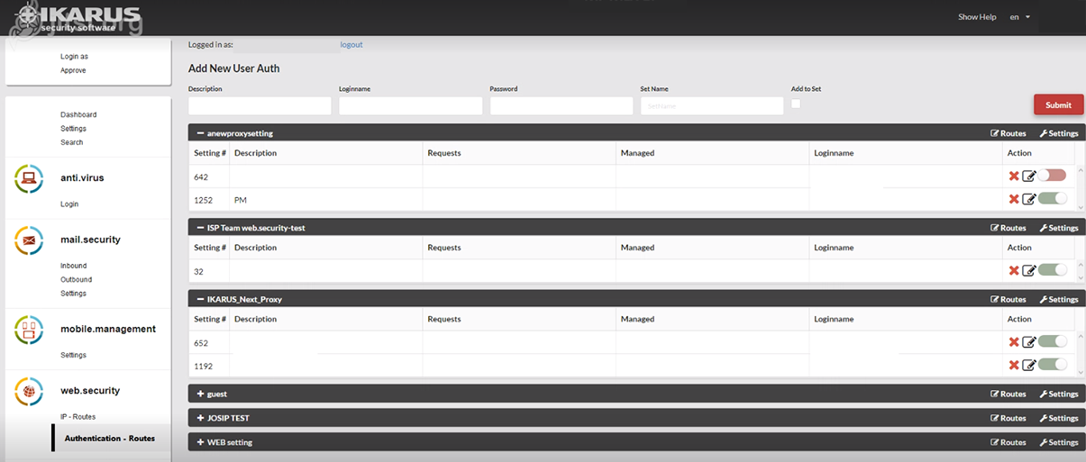 IKARUS mobile security, Software