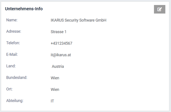 Unternehmens-Info