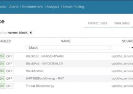 Screenshot Nozomi Guardian: Threat Intelligence