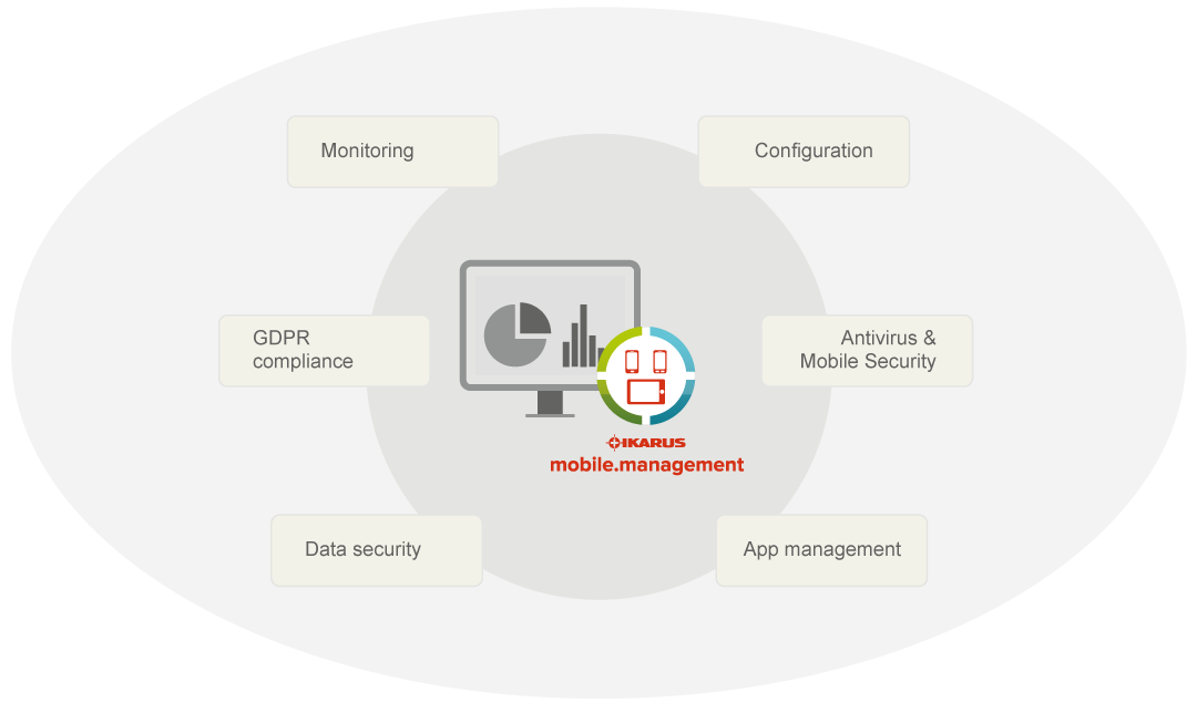 IKARUS mobile security, Software