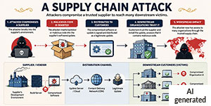 supply chain attack AI generated